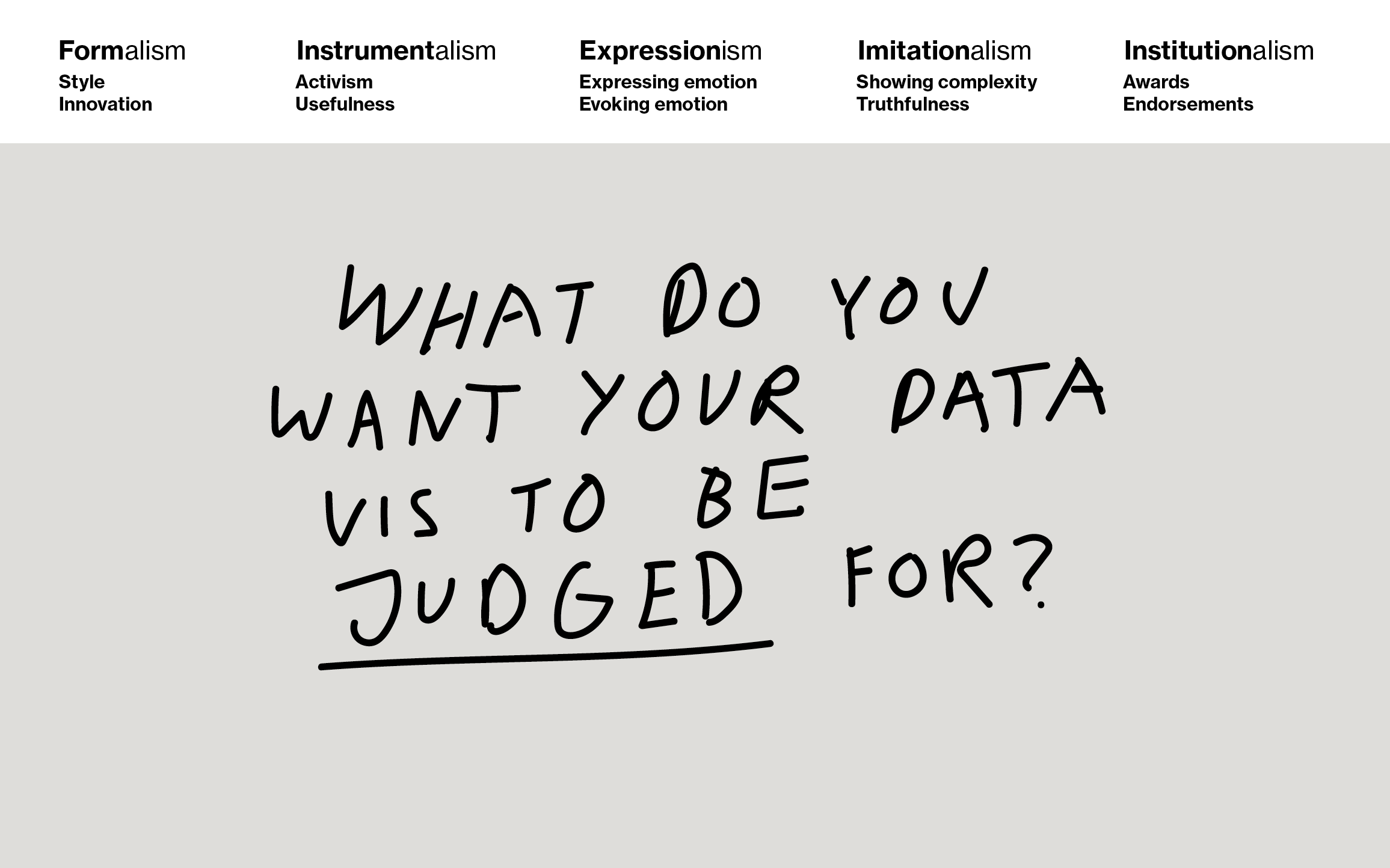 slide from my SHOW talk about data vis rules