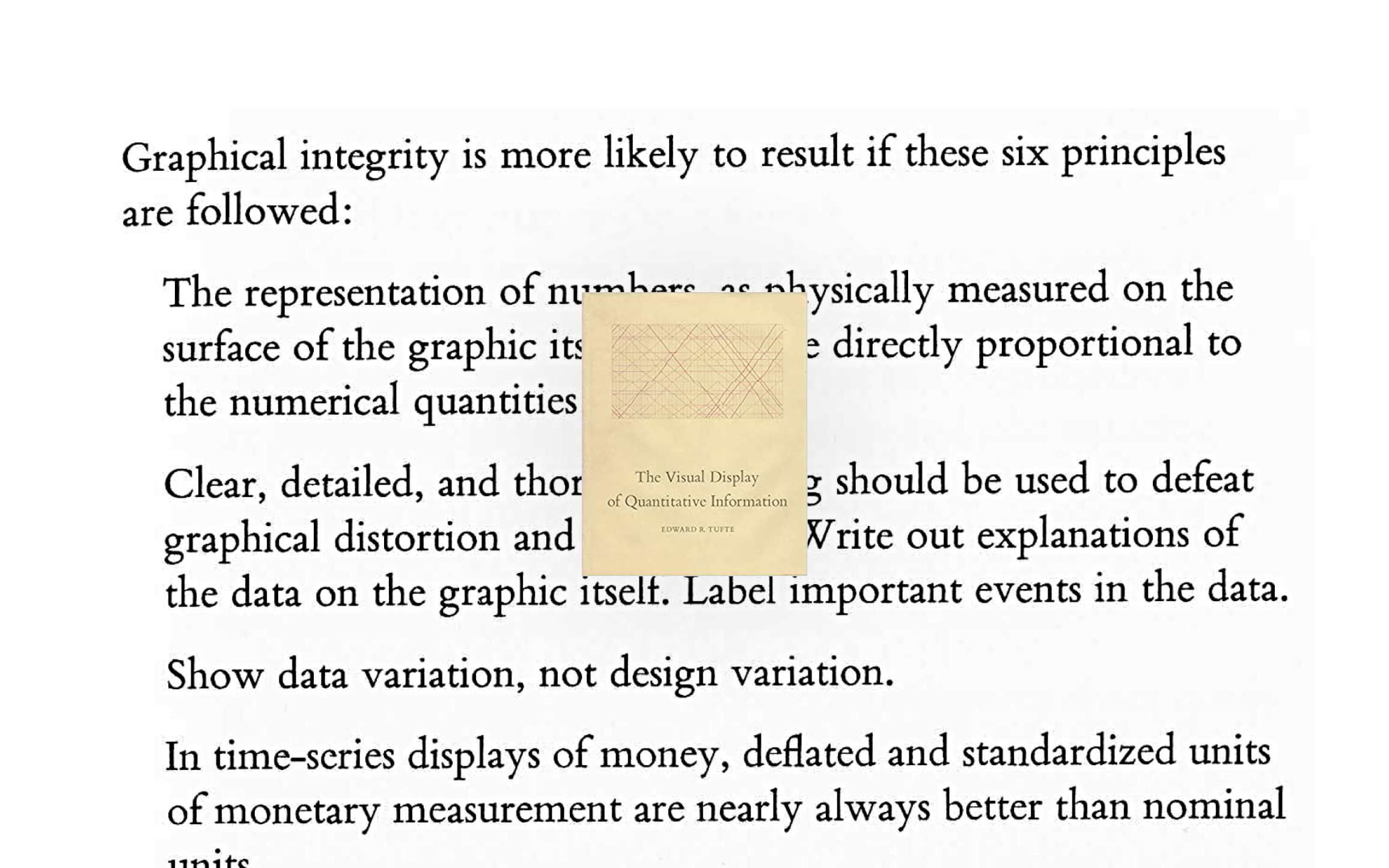 slide from my SHOW talk about data vis rules