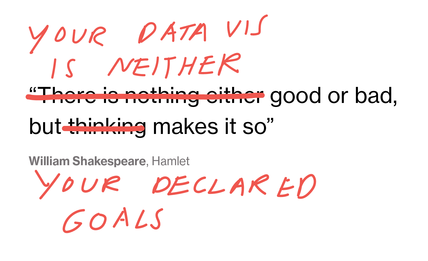 slide from my SHOW talk about data vis rules
